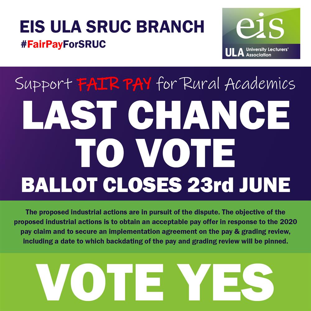 SRUC Last Chance to Vote